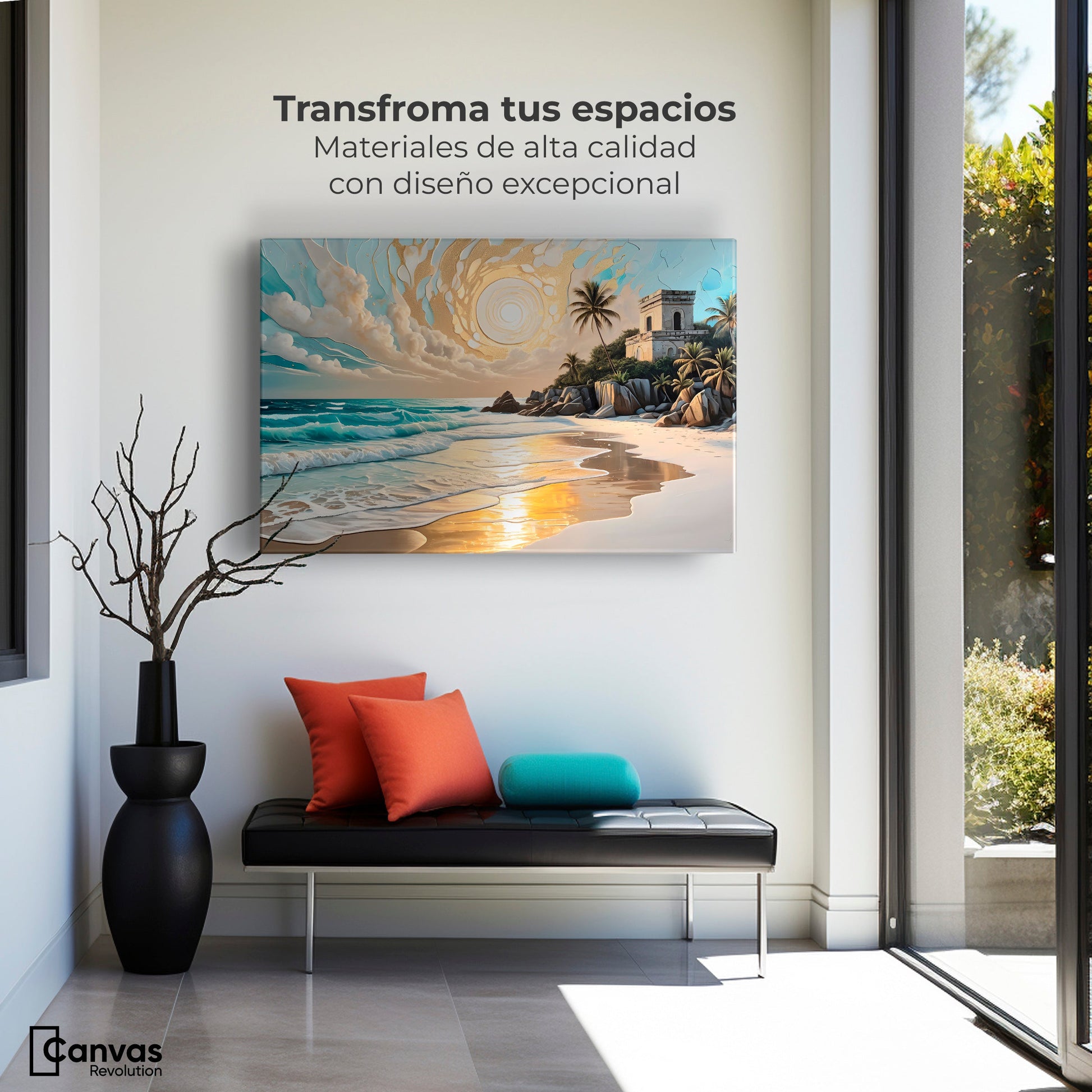 Cuadros Decorativos Canvas Revolution | Cielo Sobre Tulum | Montaje1