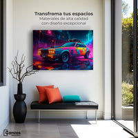 Cuadros Decorativos Canvas Revolution | Coche Abstracto | Montaje1