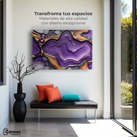 Cuadros Decorativos Canvas Revolution | Cristales Purpura | Montaje1