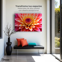 Cuadros Decorativos Canvas Revolution | Dahlia Vibrante | Montaje1