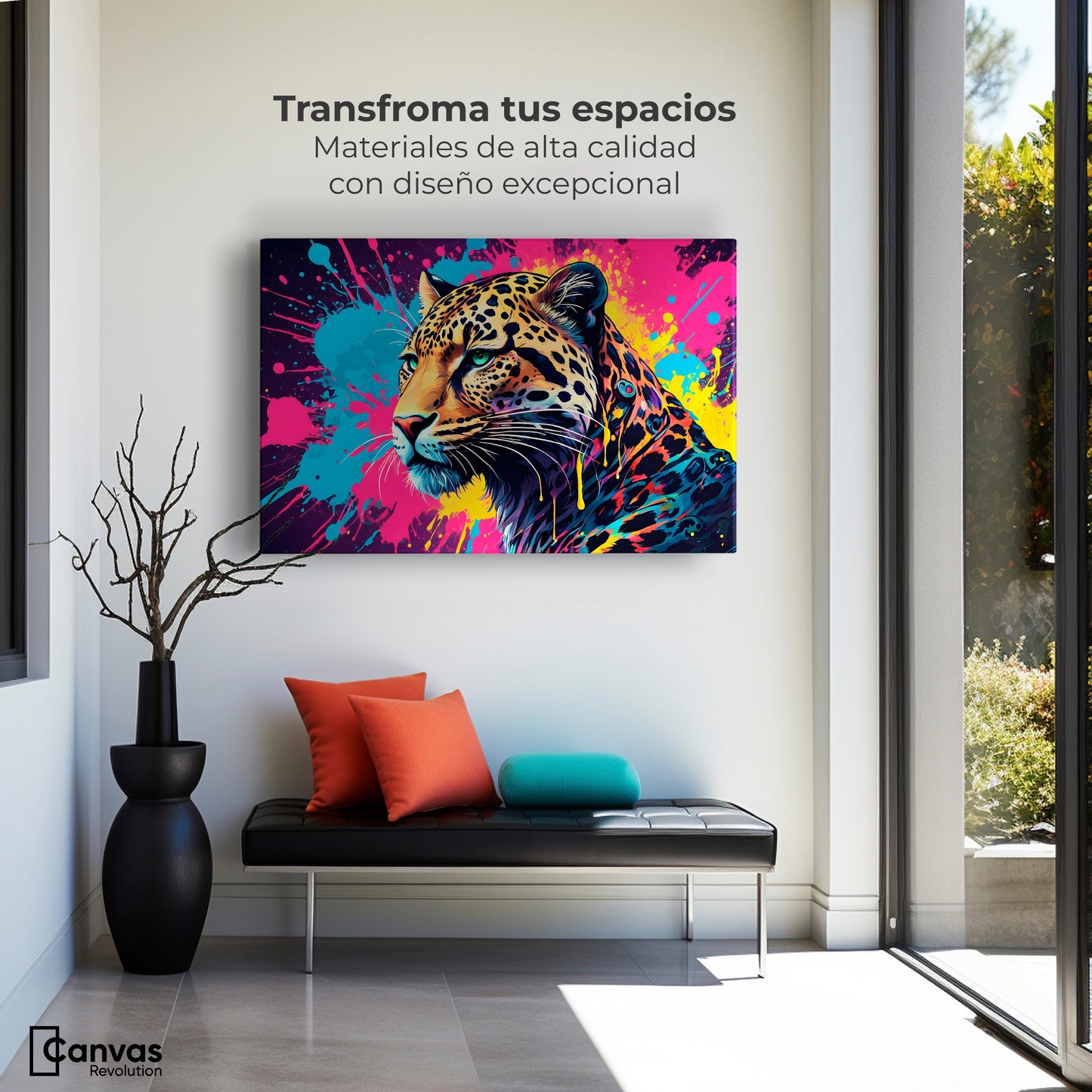 Cuadros Decorativos Canvas Revolution | Depredador Neon | Montaje1