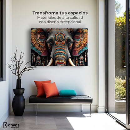 Cuadros Decorativos Canvas Revolution | Elefante Mistico | Montaje1