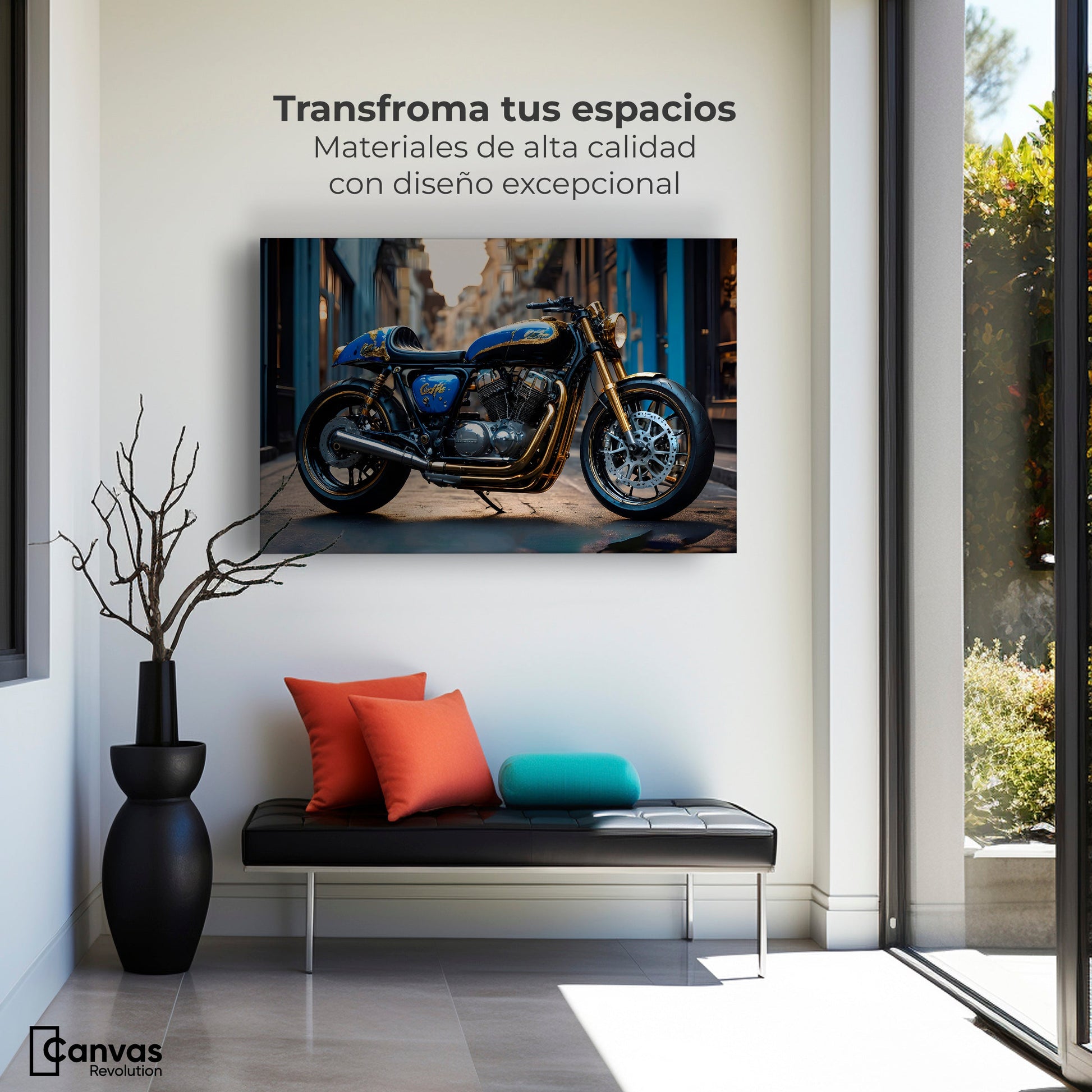Cuadros Decorativos Canvas Revolution | Elegancia Cromatica | Montaje1