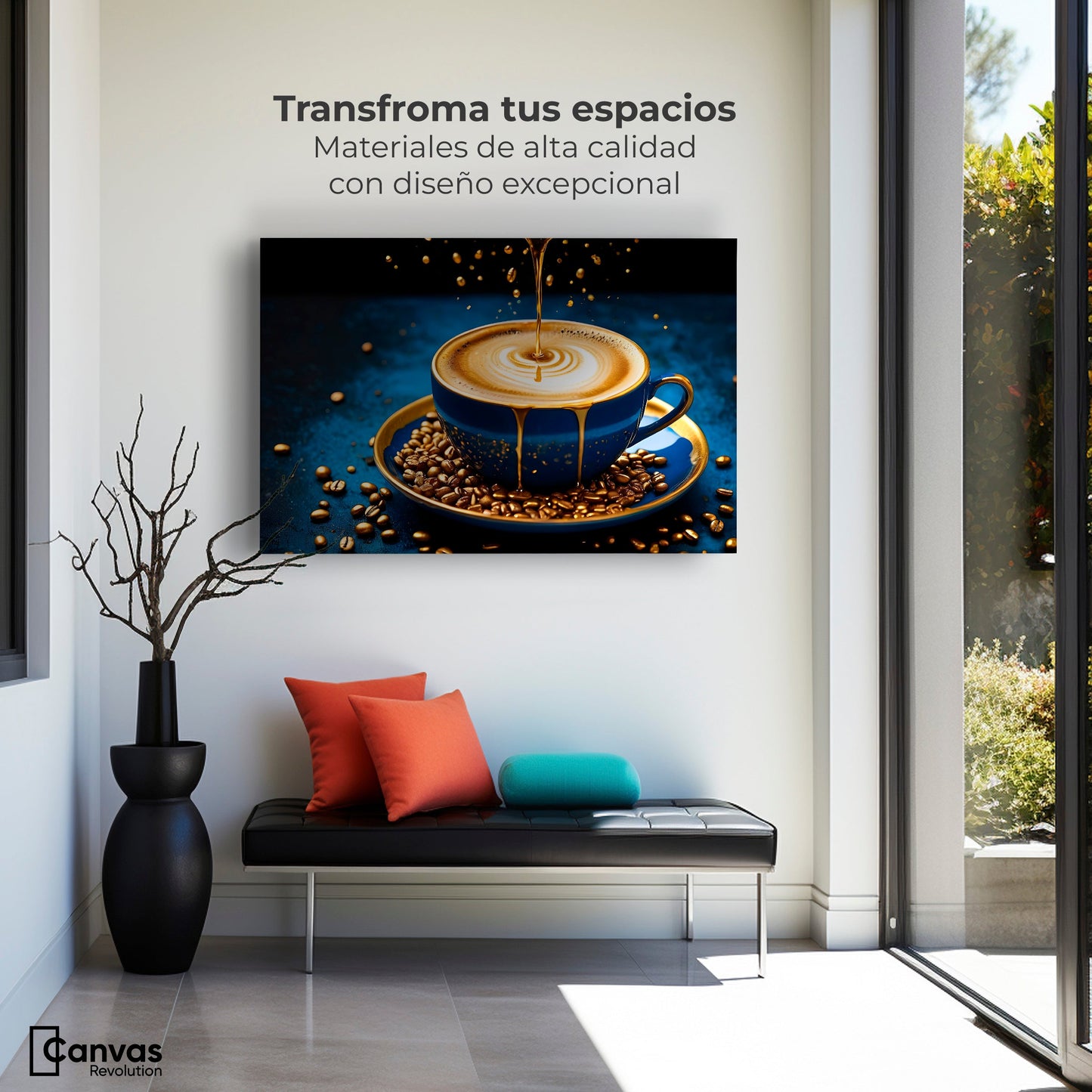 Cuadros Decorativos Canvas Revolution | Esencias Doradas | Montaje1