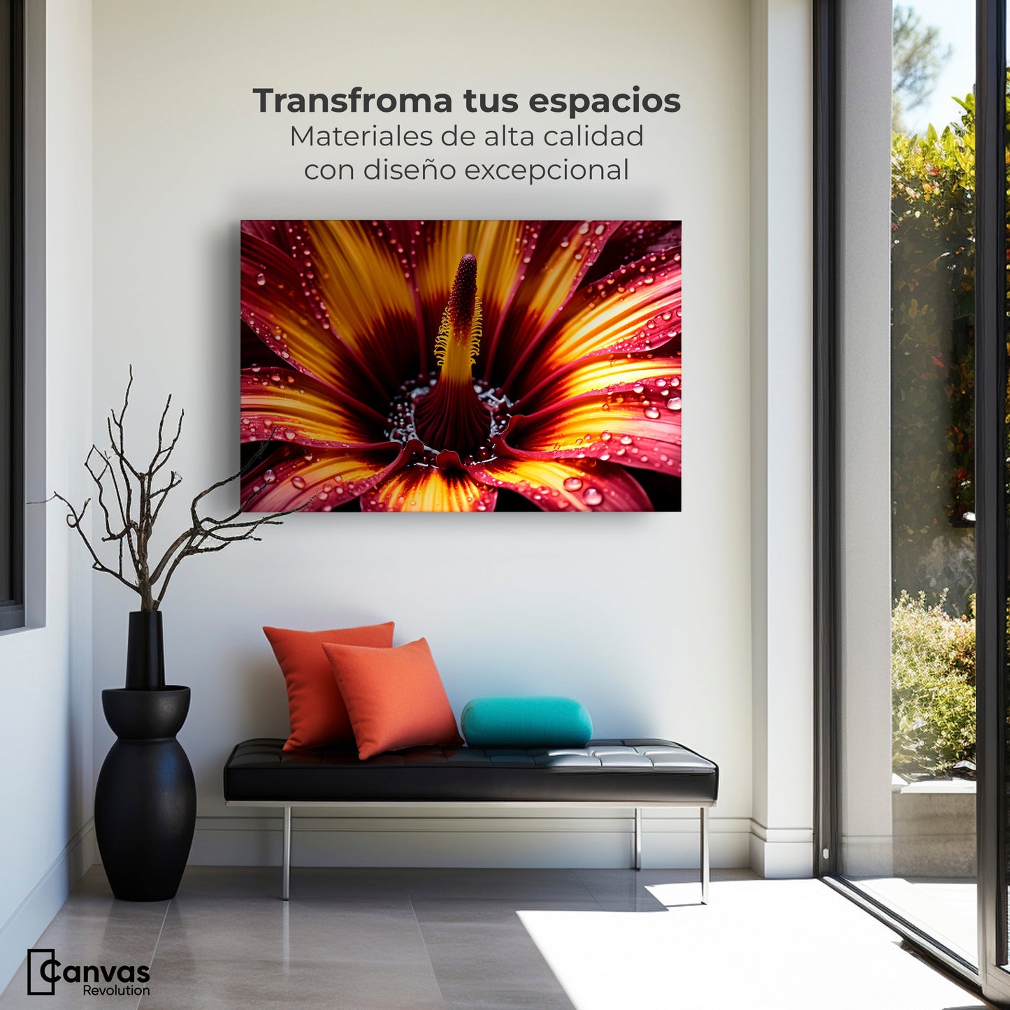 Cuadros Decorativos Canvas Revolution | Flor Del Misterio | Montaje1