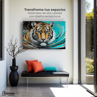Cuadros Decorativos Canvas Revolution | Fuerza Del Tigre | Montaje1