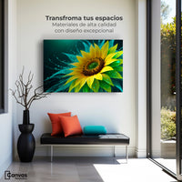 Cuadros Decorativos Canvas Revolution | Fulgor De Girasol | Montaje1