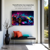 Cuadros Decorativos Canvas Revolution | Furia Multicolor | Montaje1