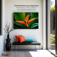 Cuadros Decorativos Canvas Revolution | Heliconia Pura Vida | Montaje1
