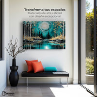 Cuadros Decorativos Canvas Revolution | Lago En Calma Tarde | Montaje1