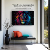 Cuadros Decorativos Canvas Revolution | Leon Cromatico | Montaje1