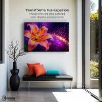 Cuadros Decorativos Canvas Revolution | Lirio Celestial | Montaje1