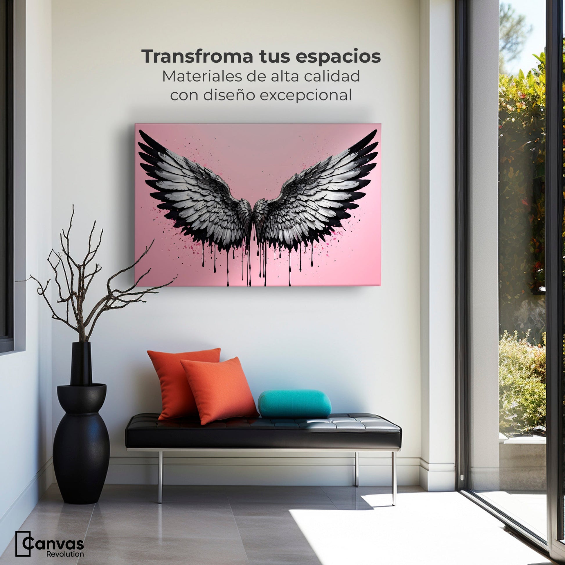 Cuadros Decorativos Canvas Revolution | Luz De Angeles | Montaje1