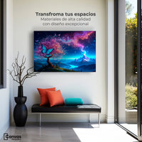 Cuadros Decorativos Canvas Revolution | Mariposa Cosmica | Montaje1
