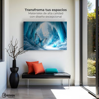 Cuadros Decorativos Canvas Revolution | Mariposa Glacial | Montaje1