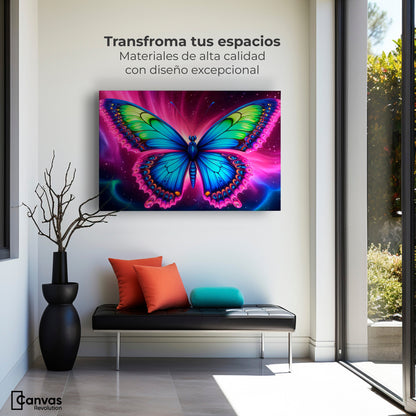 Cuadros Decorativos Canvas Revolution | Mariposa Nebulosa | Montaje1