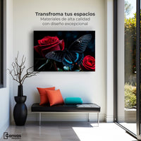 Cuadros Decorativos Canvas Revolution | Mariposa Nocturna | Montaje1