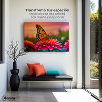 Cuadros Decorativos Canvas Revolution | Mariposa Radiante | Montaje1