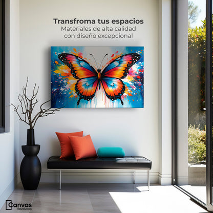 Cuadros Decorativos Canvas Revolution | Mariposa Y Arte | Montaje1