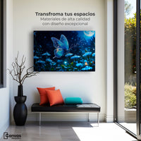 Cuadros Decorativos Canvas Revolution | Mariposa Y Rocio | Montaje1