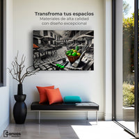 Cuadros Decorativos Canvas Revolution | Mercado Natural | Montaje1