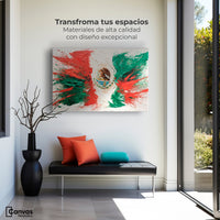 Cuadros Decorativos Canvas Revolution | Mexico Bandera | Montaje1