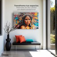 Cuadros Decorativos Canvas Revolution | Nativo Colorido | Montaje1