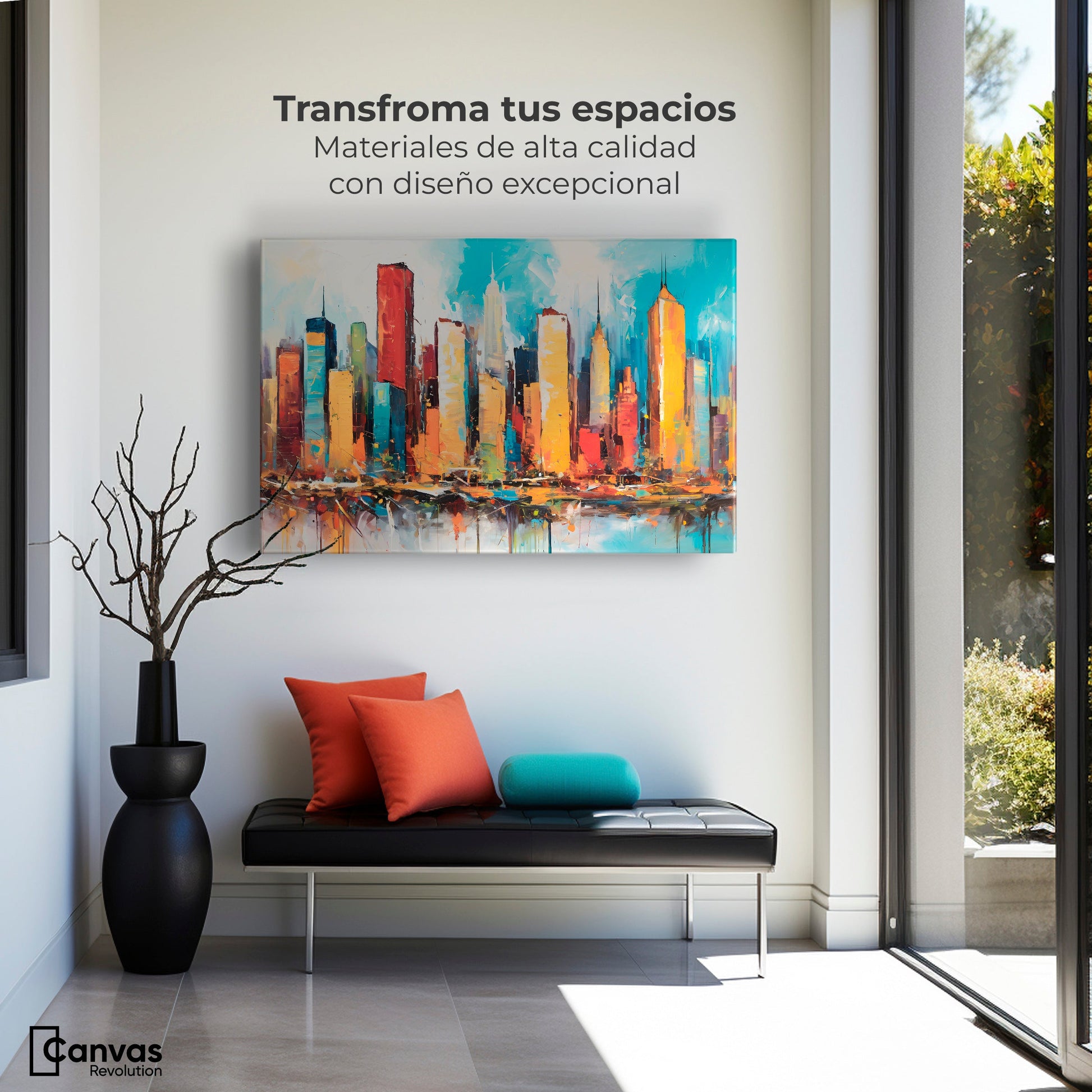 Cuadros Decorativos Canvas Revolution | New York Colors | Montaje1