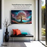 Cuadros Decorativos Canvas Revolution | Nocturno Floral | Montaje1
