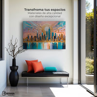 Cuadros Decorativos Canvas Revolution | Nueva York Dorada | Montaje1