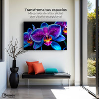 Cuadros Decorativos Canvas Revolution | Orquidea Radiante | Montaje1