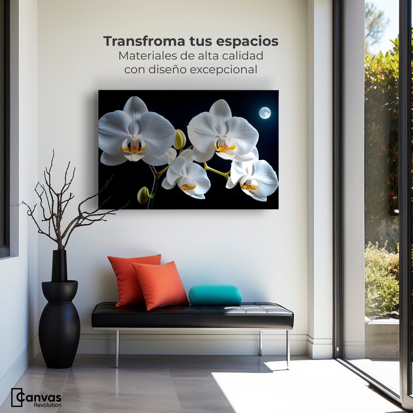 Cuadros Decorativos Canvas Revolution | Orquideas De Noche | Montaje1