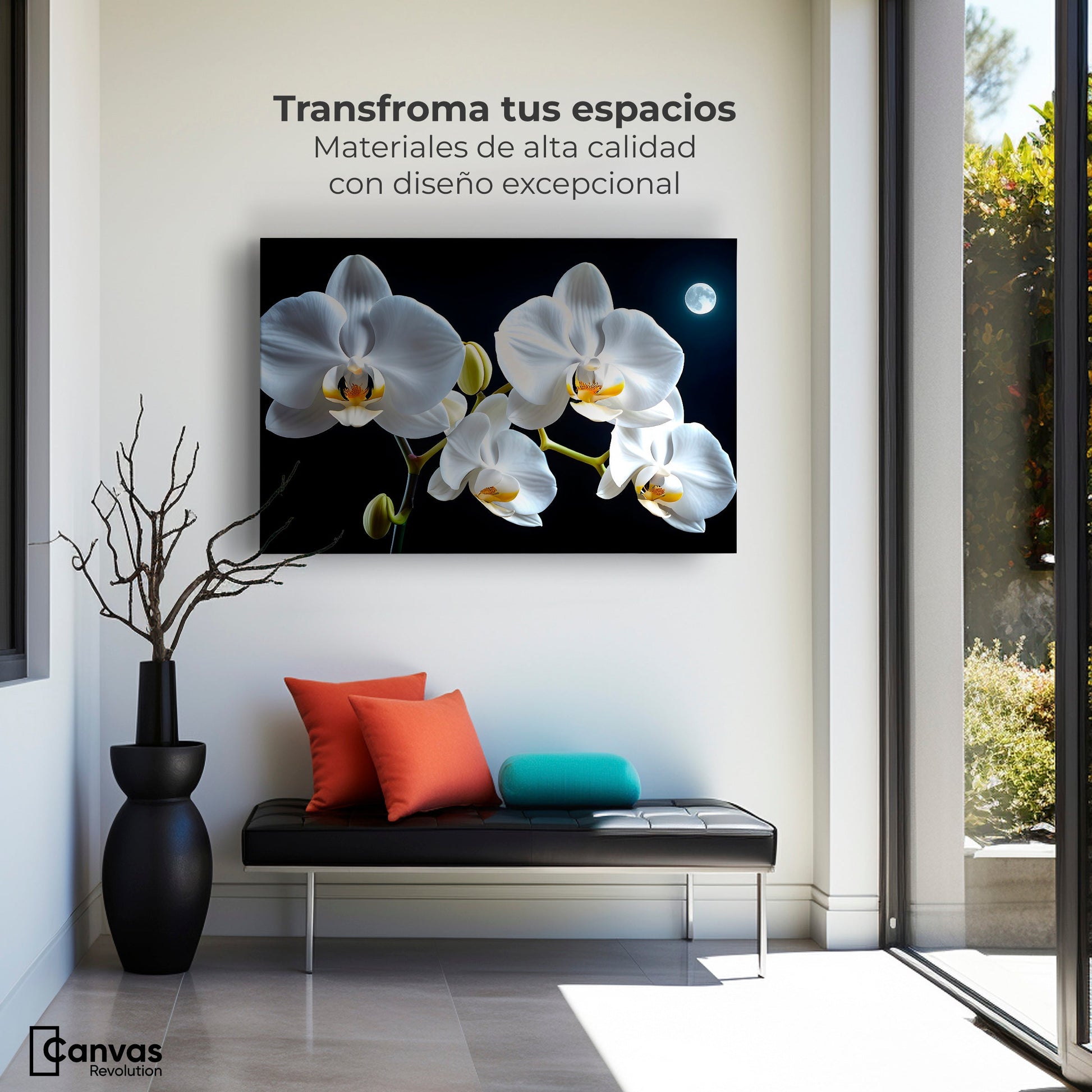 Cuadros Decorativos Canvas Revolution | Orquideas De Noche | Montaje1