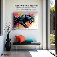 Cuadros Decorativos Canvas Revolution | Pantera Colores | Montaje1