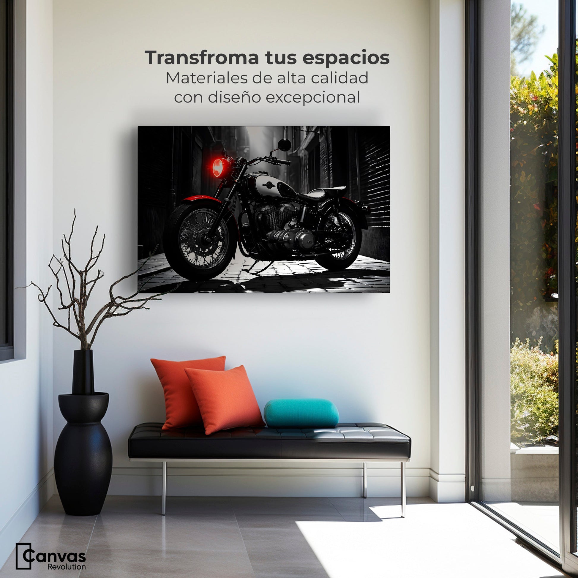 Cuadros Decorativos Canvas Revolution | Resplandor Vintage | Montaje1