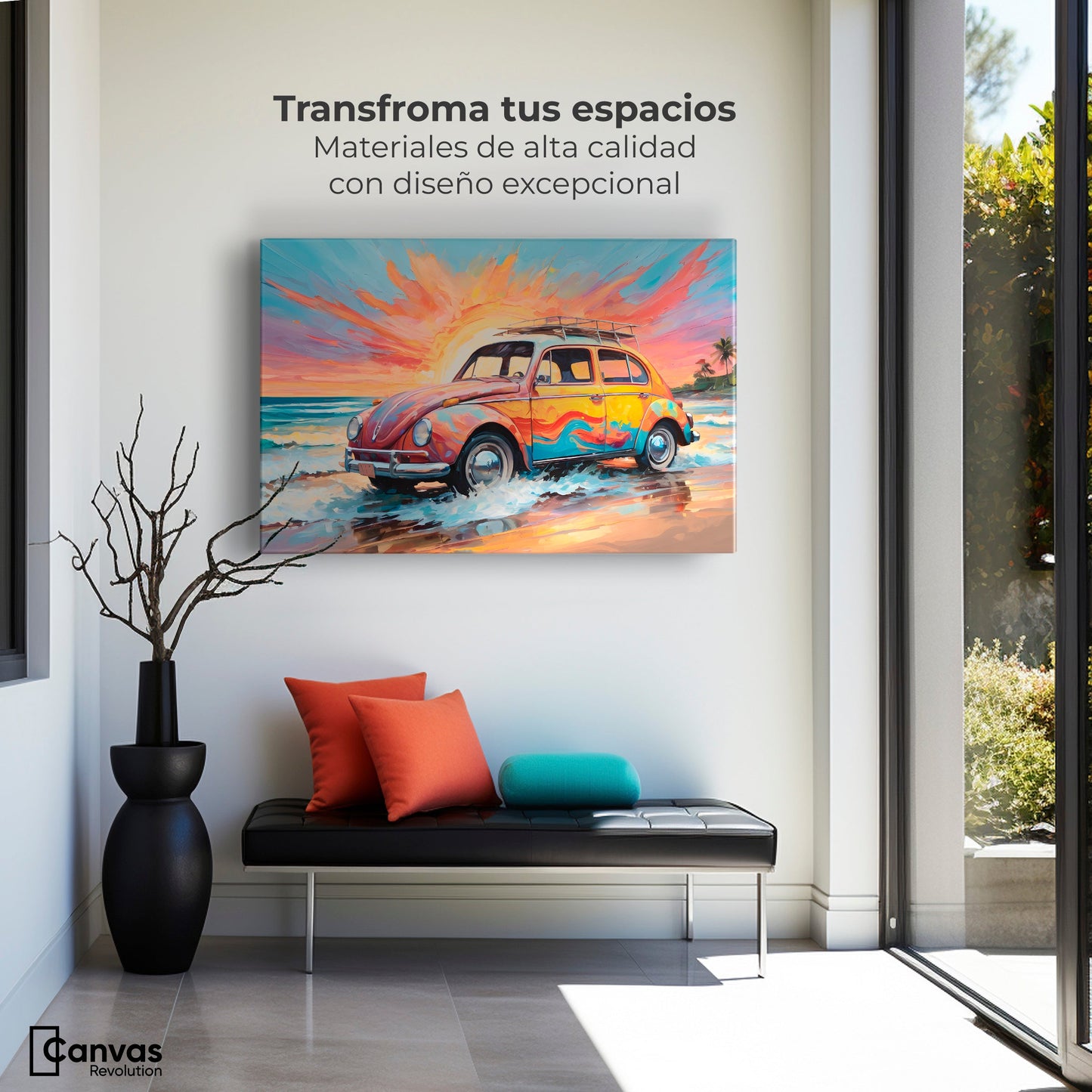 Cuadros Decorativos Canvas Revolution | Rodando Verano | Montaje1