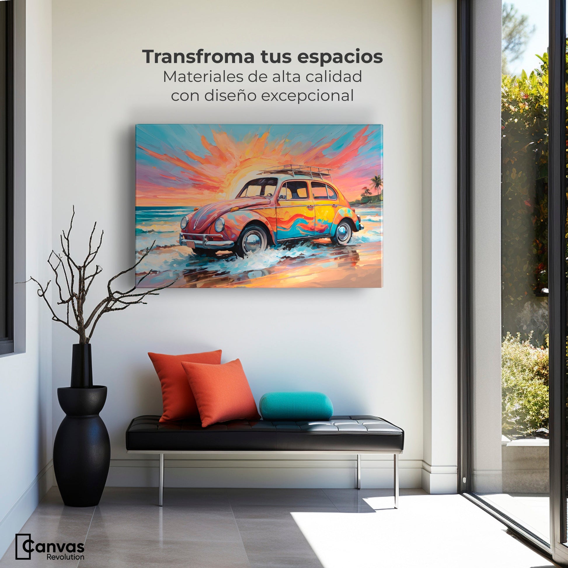 Cuadros Decorativos Canvas Revolution | Rodando Verano | Montaje1
