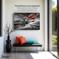 Cuadros Decorativos Canvas Revolution | Rojo Entre Espinas | Montaje1