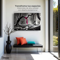 Cuadros Decorativos Canvas Revolution | Rosa Entre Raices | Montaje1