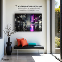 Cuadros Decorativos Canvas Revolution | Rosa Nocturno | Montaje1