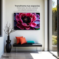 Cuadros Decorativos Canvas Revolution | Rosa Purpura Eterna | Montaje1