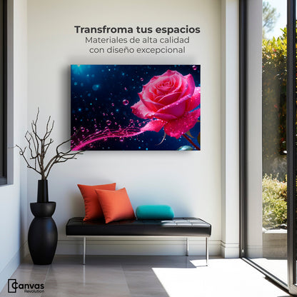Cuadros Decorativos Canvas Revolution | Rosa Radiante Sueno | Montaje1