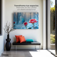 Cuadros Decorativos Canvas Revolution | Rosa Y Fragilidad | Montaje1