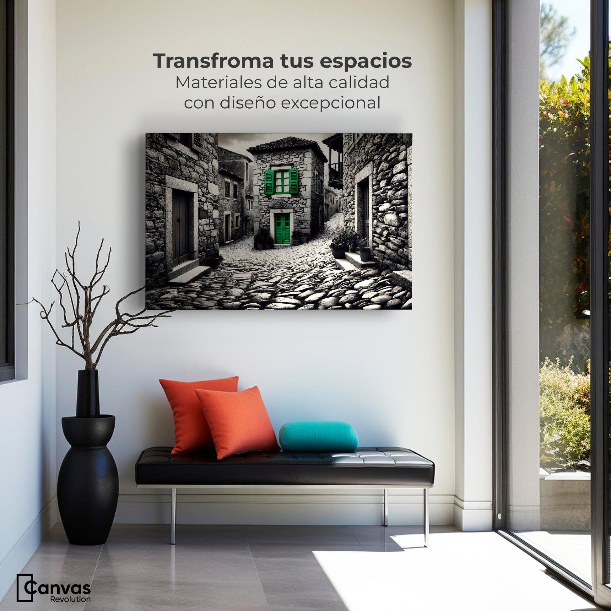 Cuadros Decorativos Canvas Revolution | Verde En La Sombra | Montaje1