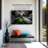 Cuadros Decorativos Canvas Revolution | Verde Silencio | Montaje1