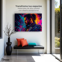 Cuadros Decorativos Canvas Revolution | Vibrante Solitario | Montaje1
