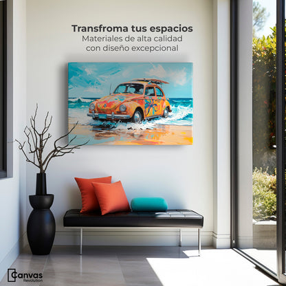 Cuadros Decorativos Canvas Revolution | Vocho Vacacional | Montaje1