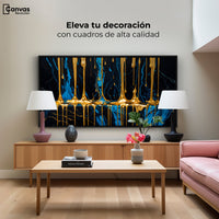 Cuadros Decorativos Canvas Revolution | Abstraccion Azul | Montaje2