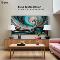Cuadros Decorativos Canvas Revolution | Abstraccion Lunar | Montaje2