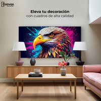 Cuadros Decorativos Canvas Revolution | Aguila Abstracta | Montaje2